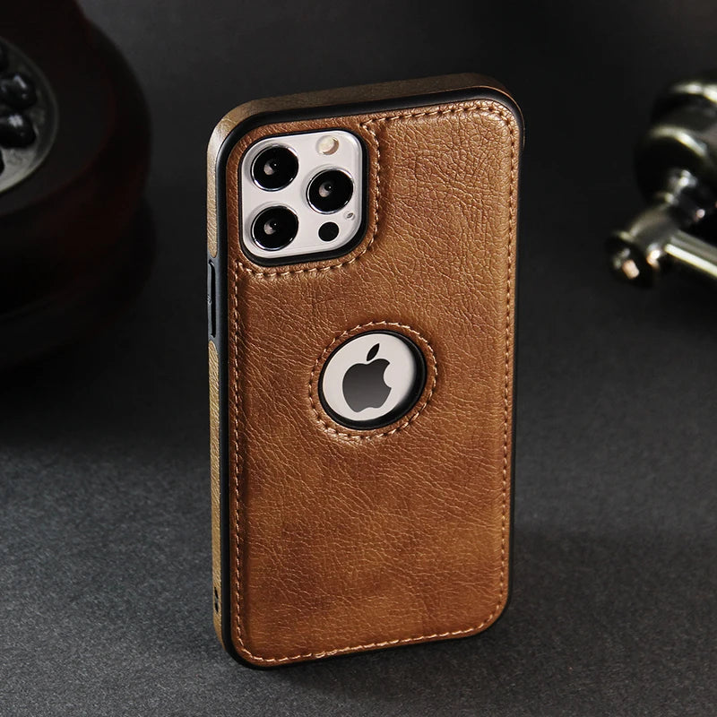 Luxury PU Leather iPhone Case