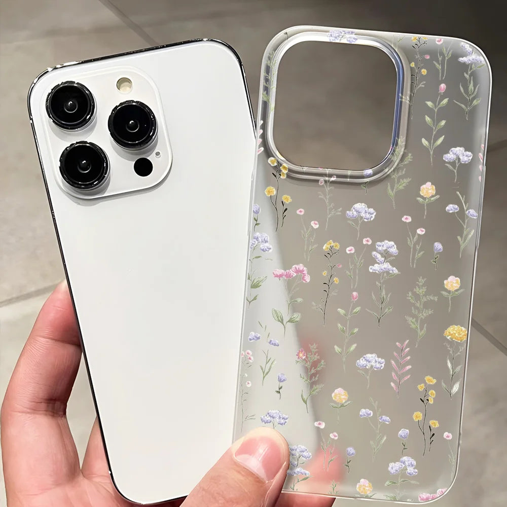 Light Blue Flower iPhone Case