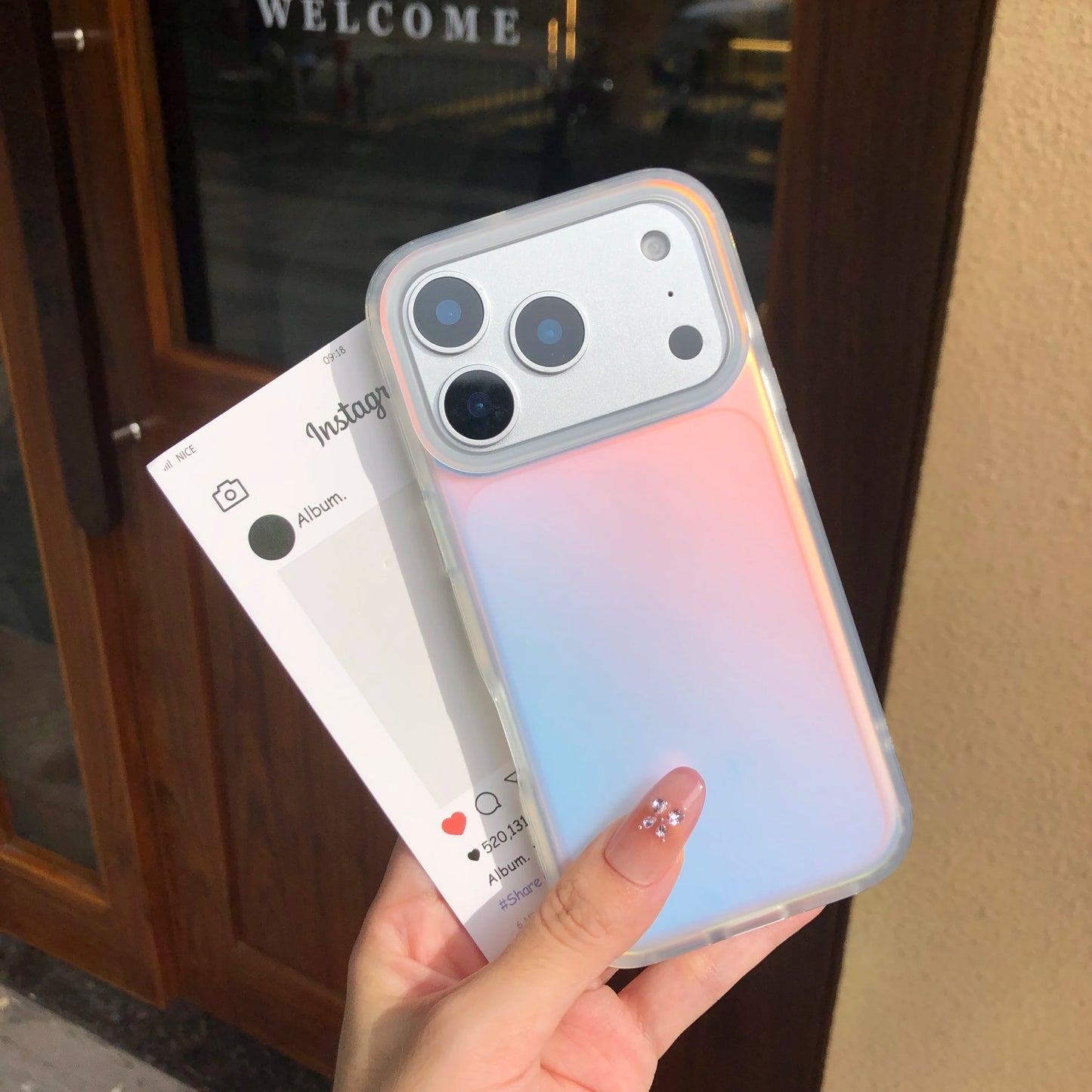 Laser Color-Changing Gradient Phone Case