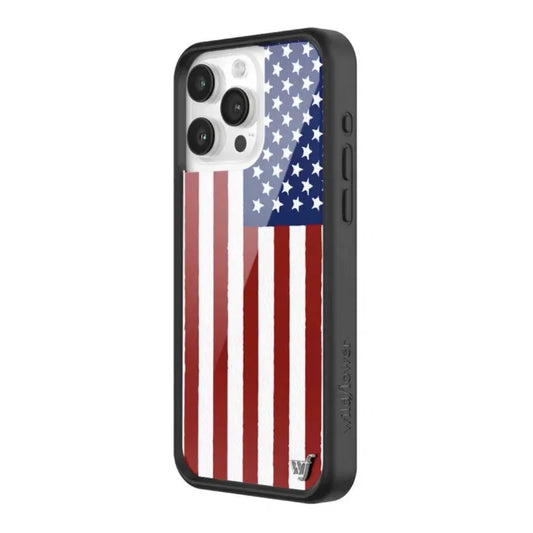 Wildflower American Flag Phone Case