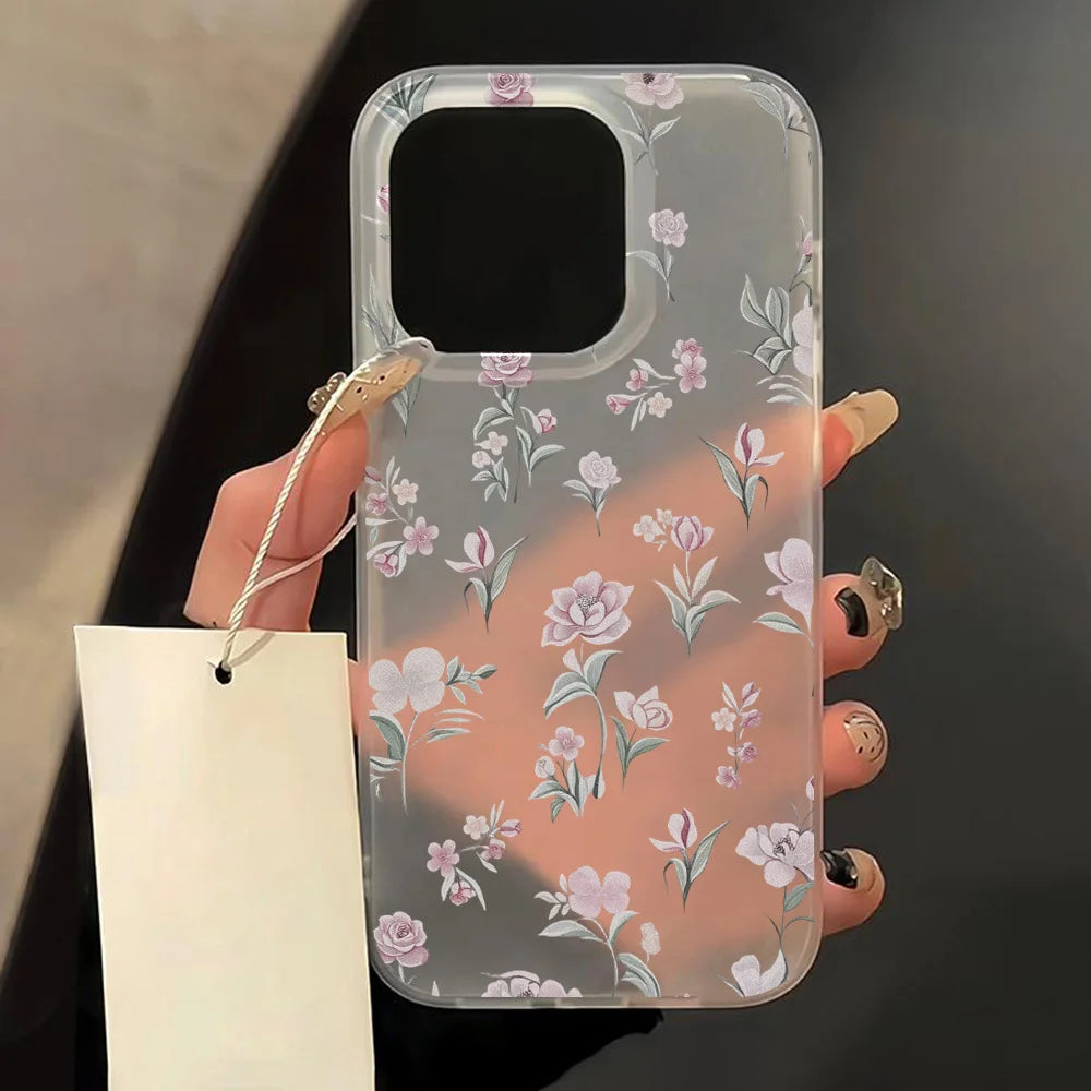 Light Blue Flower iPhone Case