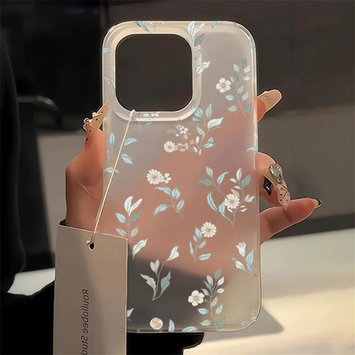 Light Blue Flower iPhone Case