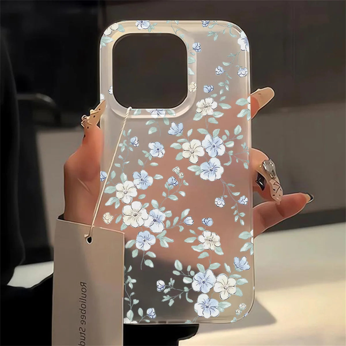Light Blue Flower iPhone Case