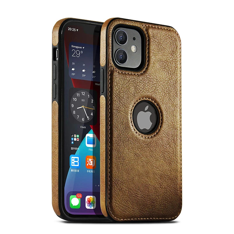 Luxury PU Leather iPhone Case