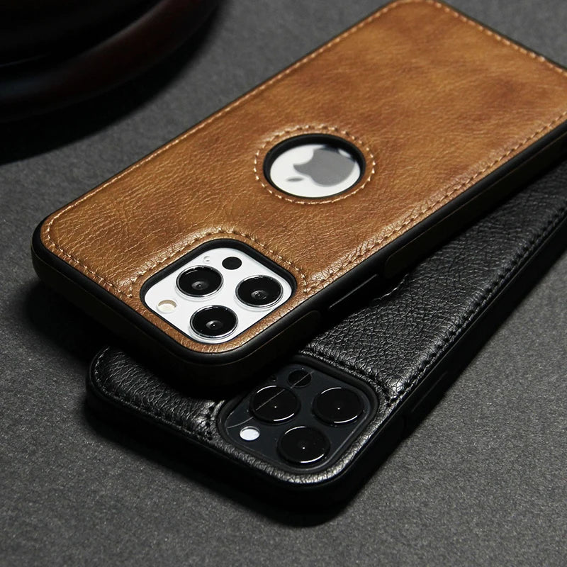 Luxury PU Leather iPhone Case