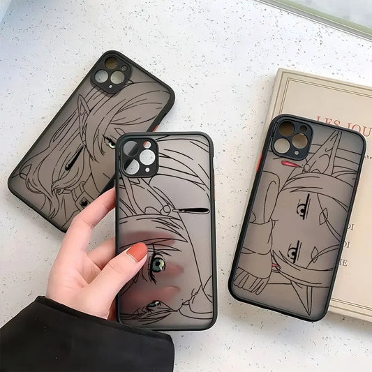 Hot Japan Anime Comics Frieren Phone Case For iPhone 16 15 14 13 12 11 Mini Pro Max X XR XSMax 7 8 Plus Matte Transparent Cover