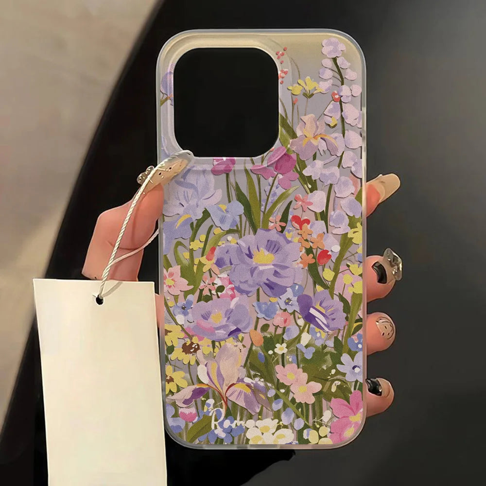 Light Blue Flower iPhone Case