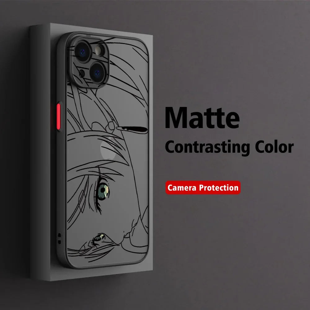 Hot Japan Anime Comics Frieren Phone Case For iPhone 16 15 14 13 12 11 Mini Pro Max X XR XSMax 7 8 Plus Matte Transparent Cover