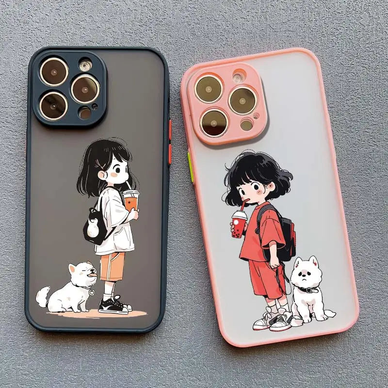 Cute Cartoon Girl Phone Case